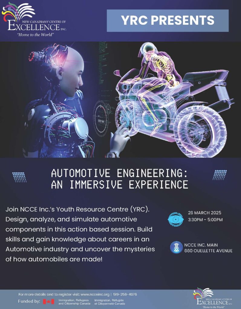 Automotive Engineering: An Immersive Simulation Based Learning @ NCCE Inc. - Main Branch | Windsor | Ontario | Canada