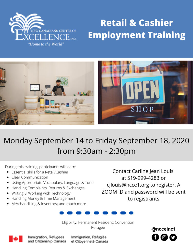 Retail and Cashier Employment Training