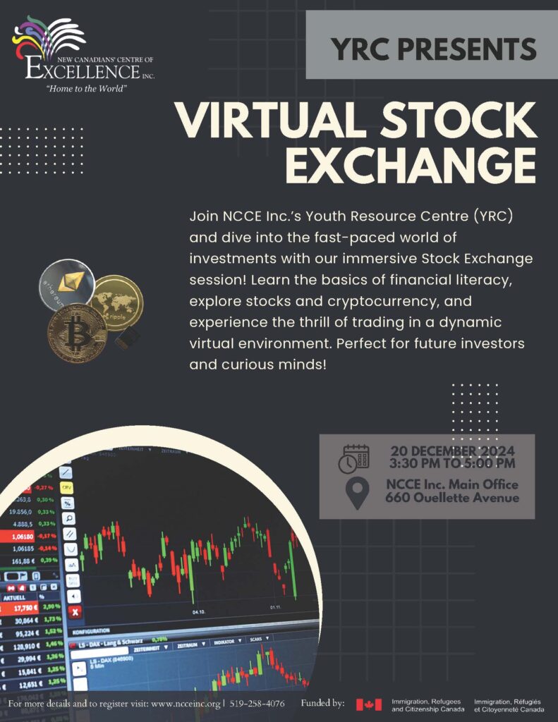 Virtual Stock Exchange (Simulation Experience) @ NCCE Inc. - Main Branch | Windsor | Ontario | Canada