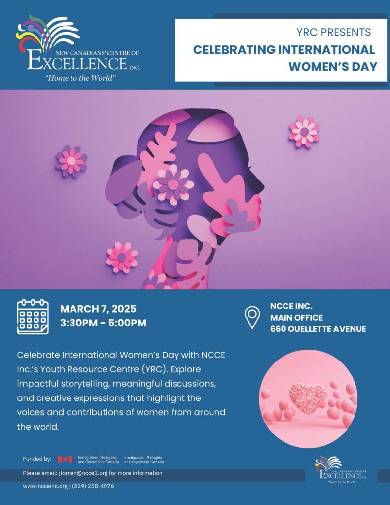 Celebrating International Women’s Day @ NCCE Inc. - Main Branch | Windsor | Ontario | Canada