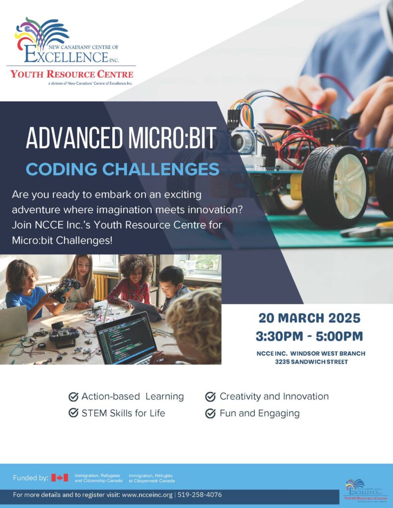 Advanced Microbit Coding Challenges @ NCCE Inc. Windsor-WEST Branch | Windsor | Ontario | Canada