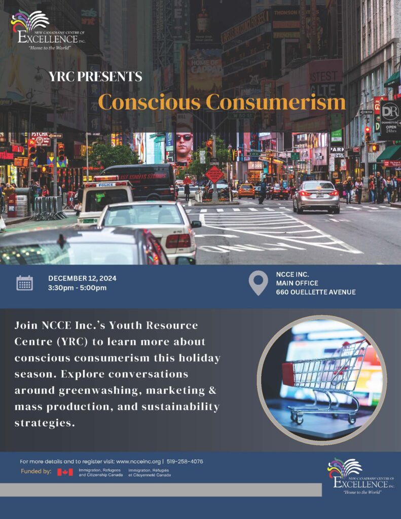 Conscious Consumerism @ NCCE Inc. - Main Branch | Windsor | Ontario | Canada