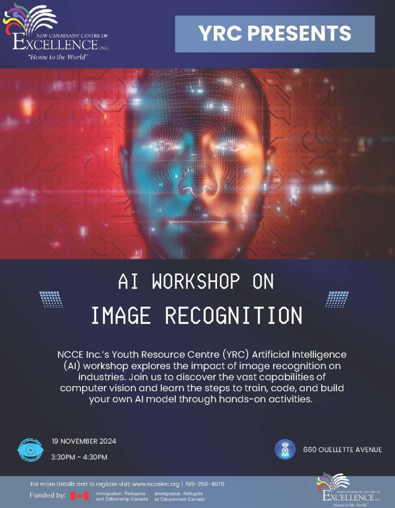 AI Workshop on Image Recognition @ NCCE Inc. - Main Branch | Windsor | Ontario | Canada