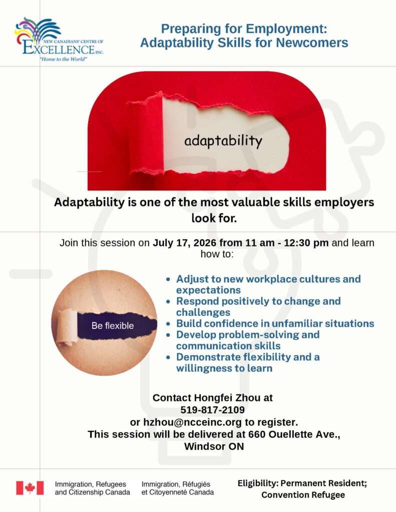Preparing for Employment: Adaptability Skills for Newcomers