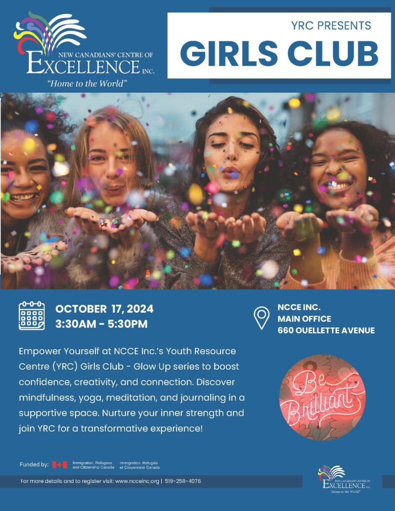 Girls Club @ NCCE Inc. - Main Branch | Windsor | Ontario | Canada