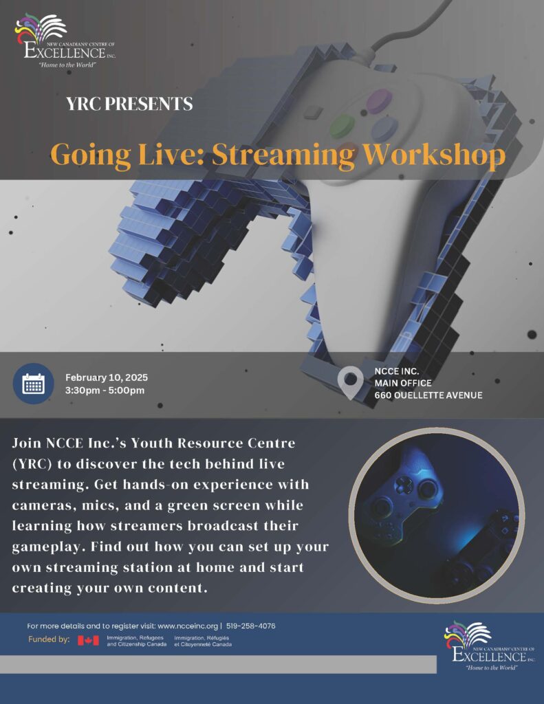 Going Live: Streaming Workshop @ NCCE Inc. - Main Branch | Windsor | Ontario | Canada