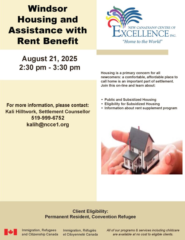 Windsor Housing and Assistance with Rent Benefit 