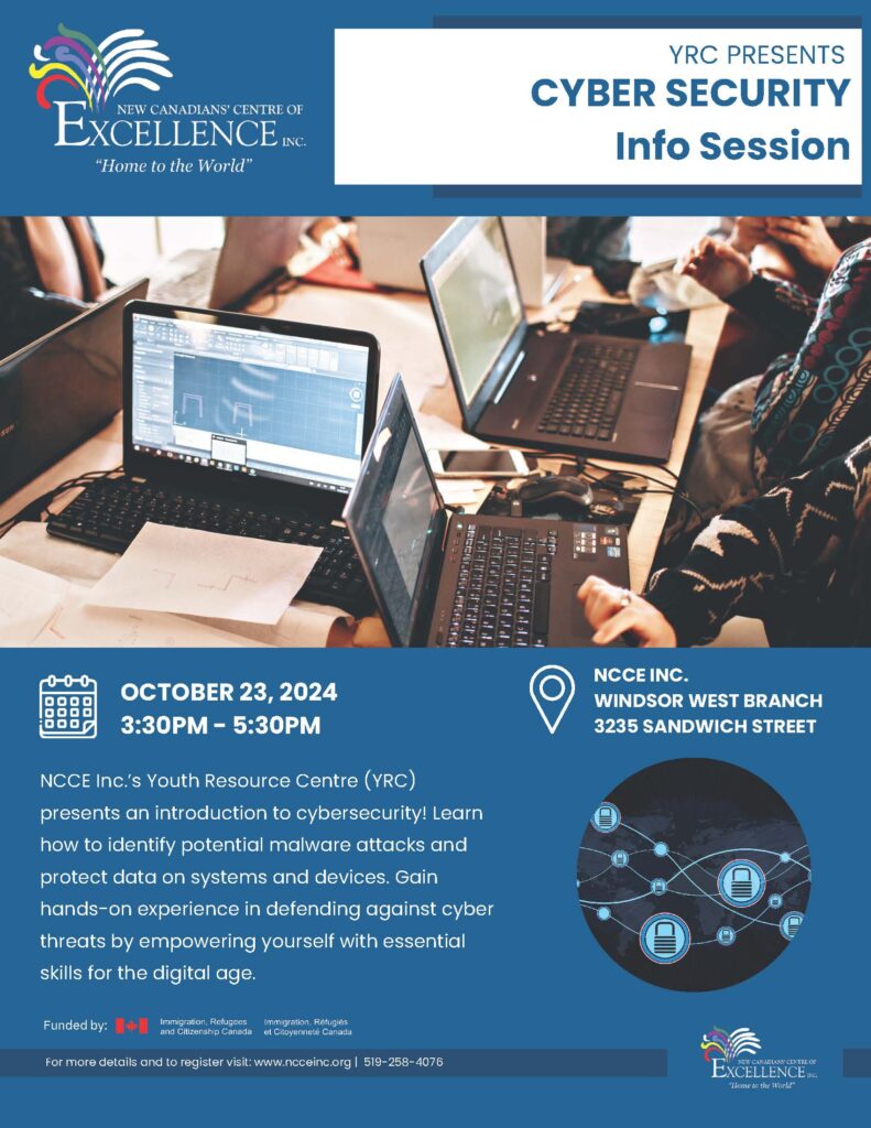 Cyber Security Info Session @ NCCE Inc. Windsor WEST Branch | Windsor | Ontario | Canada