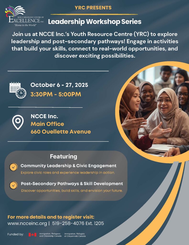 Leadership Workshop Series @ NCCE Inc. - Main Branch | Windsor | Ontario | Canada