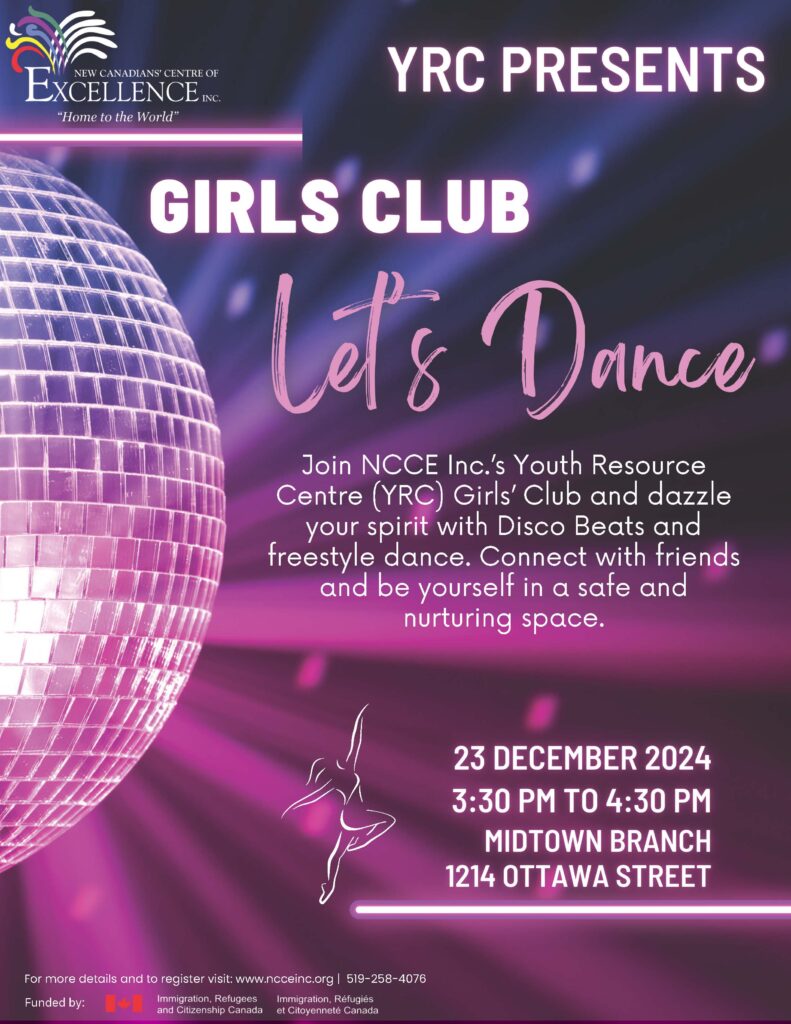 Girls Club (MTB) @ NCCE Inc. Midtown Branch | Windsor | Ontario | Canada