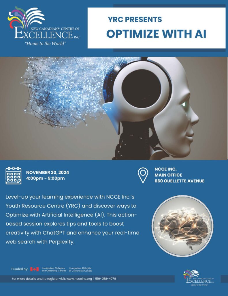 Optimize with AI @ NCCE Inc. - Main Branch | Windsor | Ontario | Canada