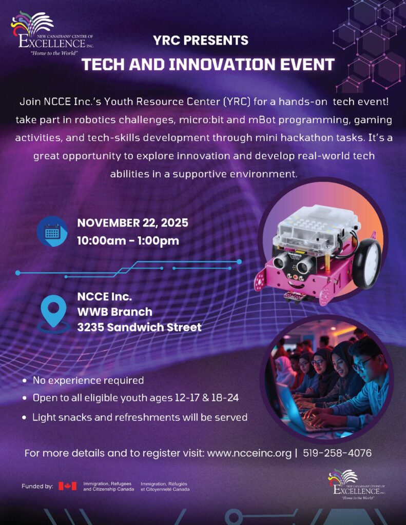 Tech & Innovation Event @ NCCE Inc. Windsor-WEST Branch | Windsor | Ontario | Canada