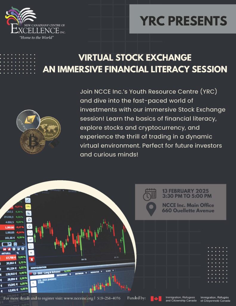 Virtual Stock Exchange - An Immersive Financial Literacy Session @ NCCE Inc. - Main Branch | Windsor | Ontario | Canada