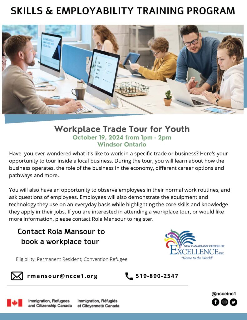 Skills & Employability Training Program: Workplace Trade Tour for Youth