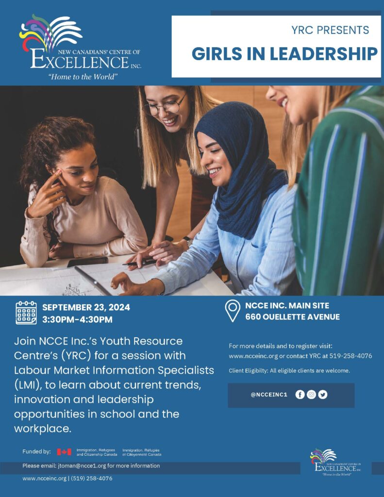 Girls in Leadership @ NCCE Inc. - Main Branch | Windsor | Ontario | Canada