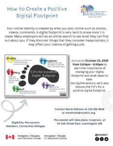 How to Create a Positive Digital Footprint @ Ontario | Canada